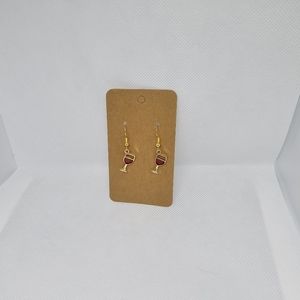 Wine glass earrings
